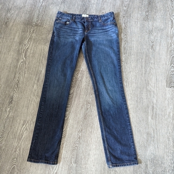 Woman's Aeropostale Bayla Skinny Fit Dark Wash Denim Jeans- Size 13/14 Long - Picture 2 of 7